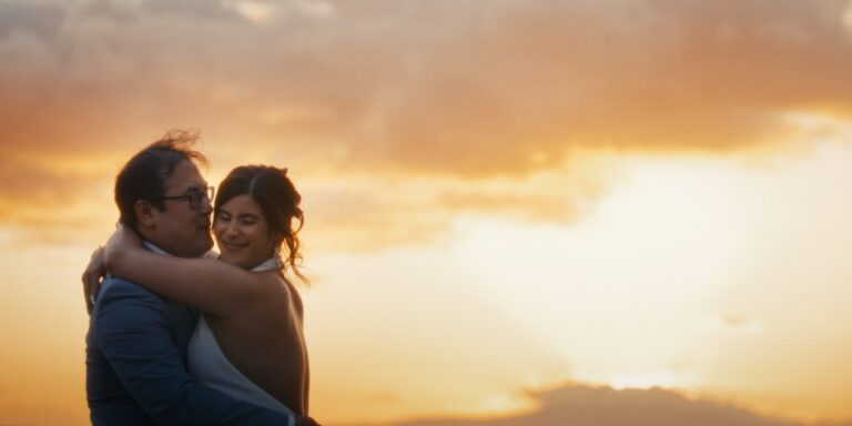 Taylor & James’s Enchanting White Orchid Wedding Beach House Celebration in Makena