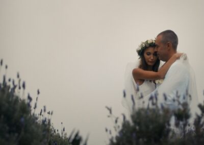 Elena and Eugene's ethereal Kula Lavender Farm wedding.