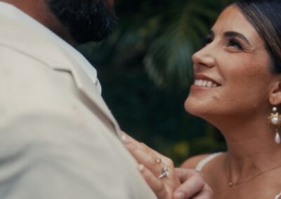 Bride close-up during the celebration