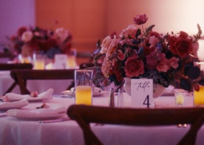 Reception floral detail